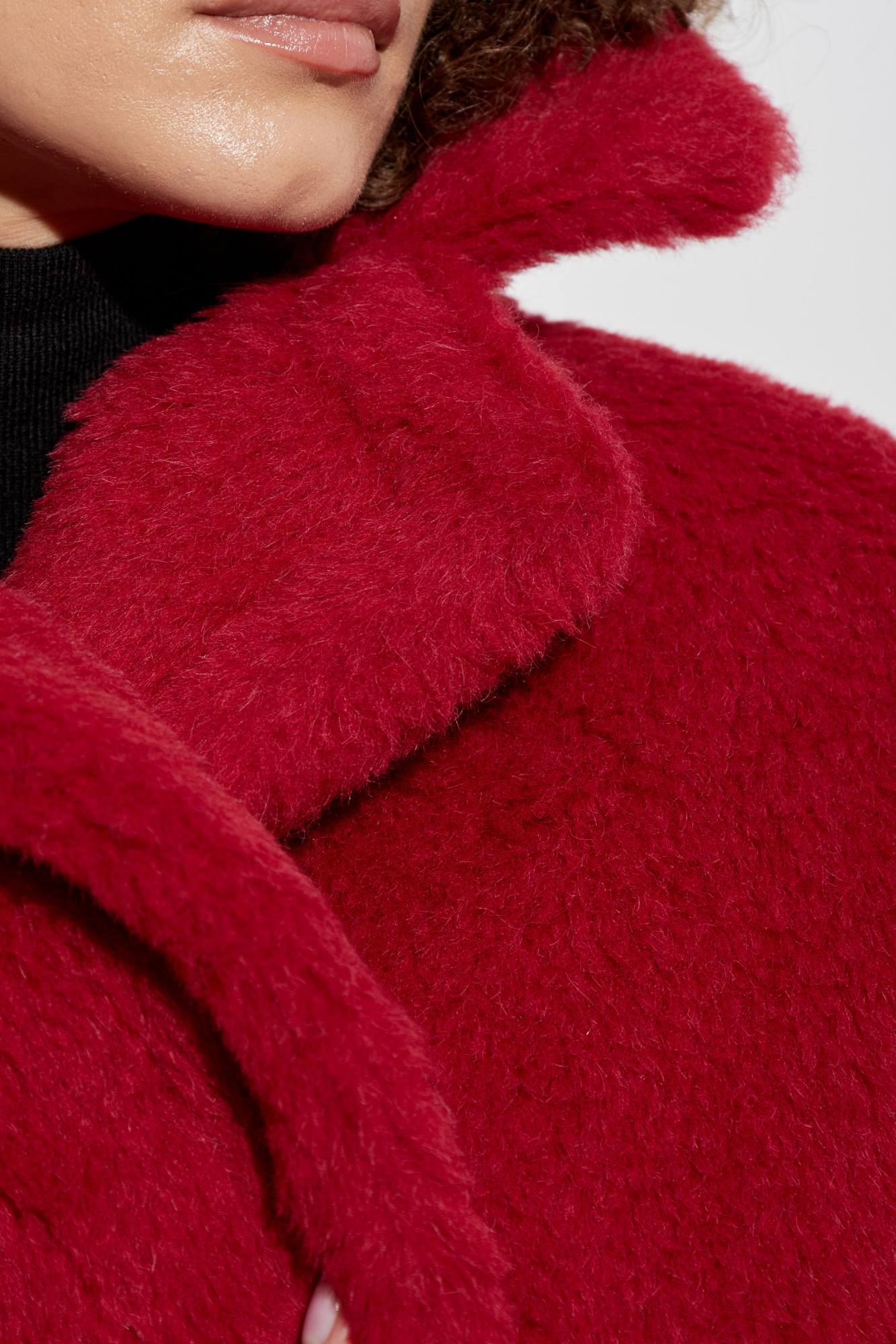 2025★Max Mara★Cuba プラッシュショートコート レッド Red color coat | Max Mara